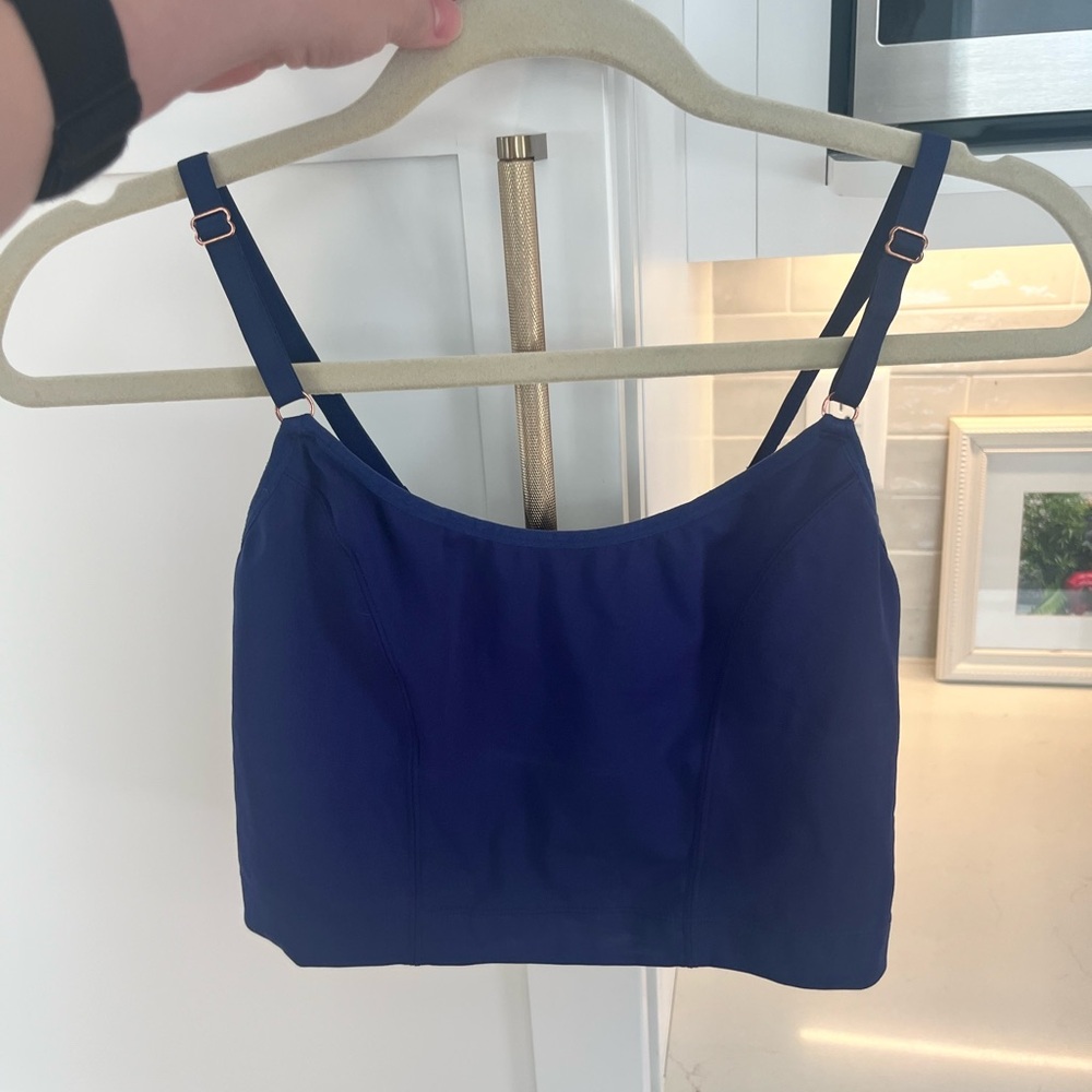 Davin and Adley Amelia Pumping & Nursing Crop Cami in blue - Size Medium